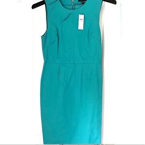 NWT Banana Republic green sheath dress Size 4 (fits Size 2)